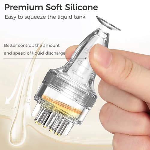 Aplicador de minoxidil, aplicação rápida e eficiente, aplicador de soro de cabelo sem bagunça, peque
