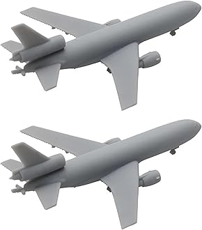 2PCS KC-10 Tanker Integrated Resin Aircraft DIY Model 1/2000 1/700 Simulation Exquisite Restoration of Extender Models for Collecting(1/700 (81mm))