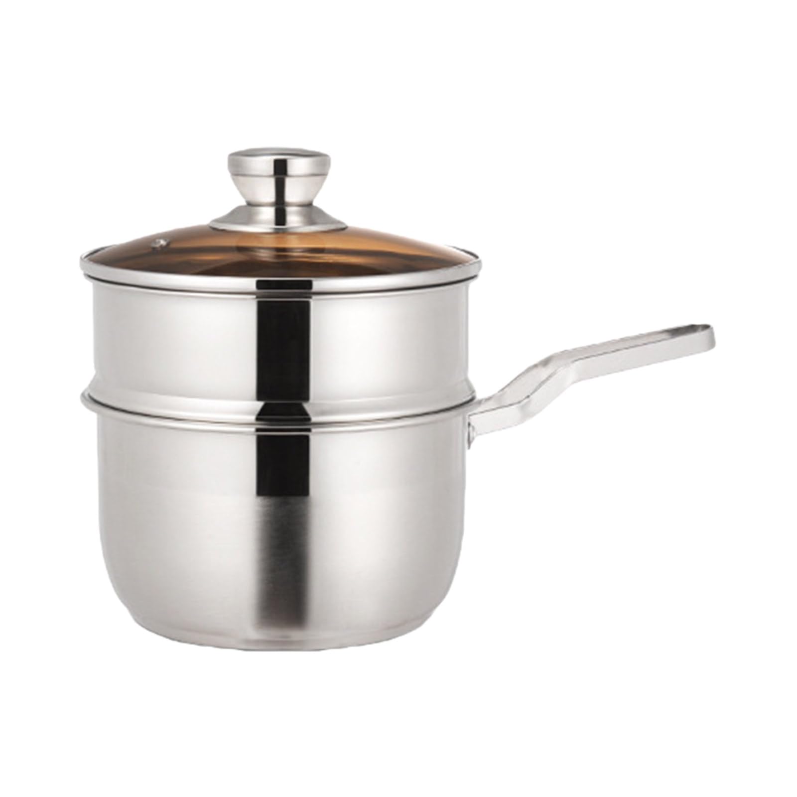 Juego de vaporera de acero inoxidable con tapa transparente, ollas de vapor aptas para horno, utensilios de cocina para hornear verduras al vapor utensilios de cocina