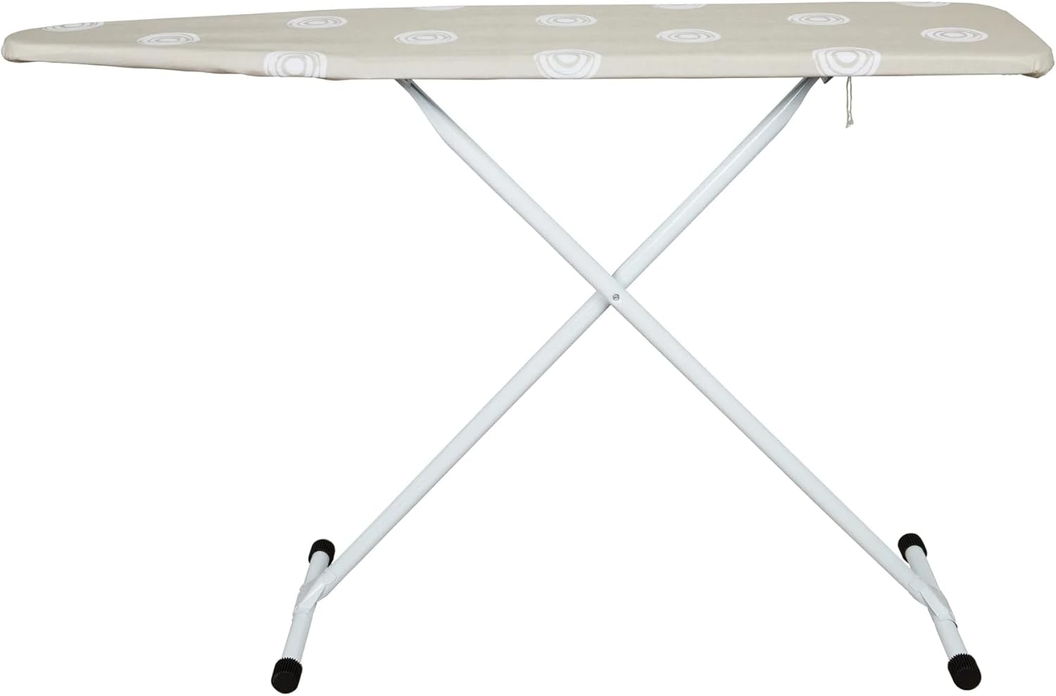 Adjustable Height T-Leg Ironing Board with Cotton Pad Cover - Foldable Home Use