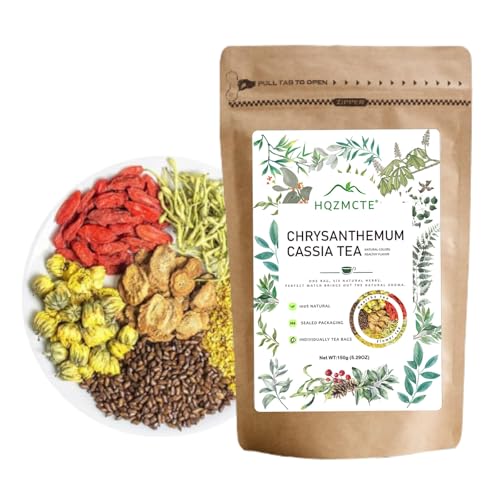 Tè alle erbe naturale Tè sano Cassia Seme Fiore Tè 150g(5g*30 sacchi) Vista Pressione sanguigna Abbassamento dei lipidi, Cibo verde