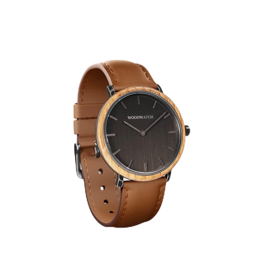 Kentucky Whiskey Barrel - Dark Brown Cactus | Reloj de Madera Hombre de Pulsera Premium | Wood Watch for Man | Producto Eco Friendly, plantamos 1 árbol por Cada Reloj