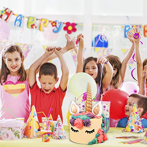 Einhorn Tortendeko Opret Gold Einhorn Kuchen Topper Set 5 Stück