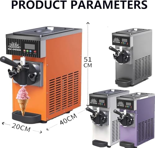 Komercyjna maszyna do lodów miękkich z chłodzeniem wstępnym, automatycznym czyszczeniem, panelem LCD, szybkością produkcji 4-5 kg/h