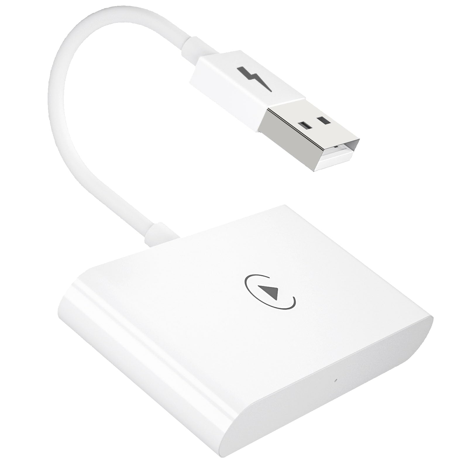 Wireless CarPlay Adapter,CarPlay Wireless Adapter for iPhone,Apple Wireless Carplay Dongle,Plug & Play 5GHz WiFi Online Update,Low Latency,Easy to Install