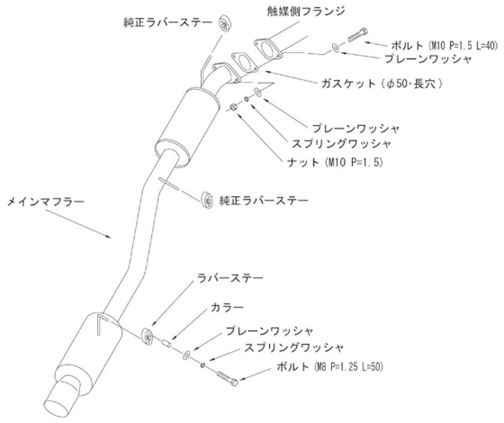 Amazon | HKS 自動車用スポーツマフラー ハイパワー409 スズキ