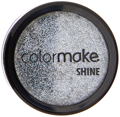 Glitter Shine Extra Fino Prata Pote 3G, Colormake
