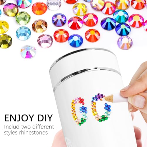 48000Pcs Gems for Crafting,Resin Jelly Rhinestones, 24 Color 3mm Flatback Gems with 24 Grid White Rhinestones for Diamond Art DIY Crafts Clothing Shoes Nail Art Decoration ZS003 — view 6