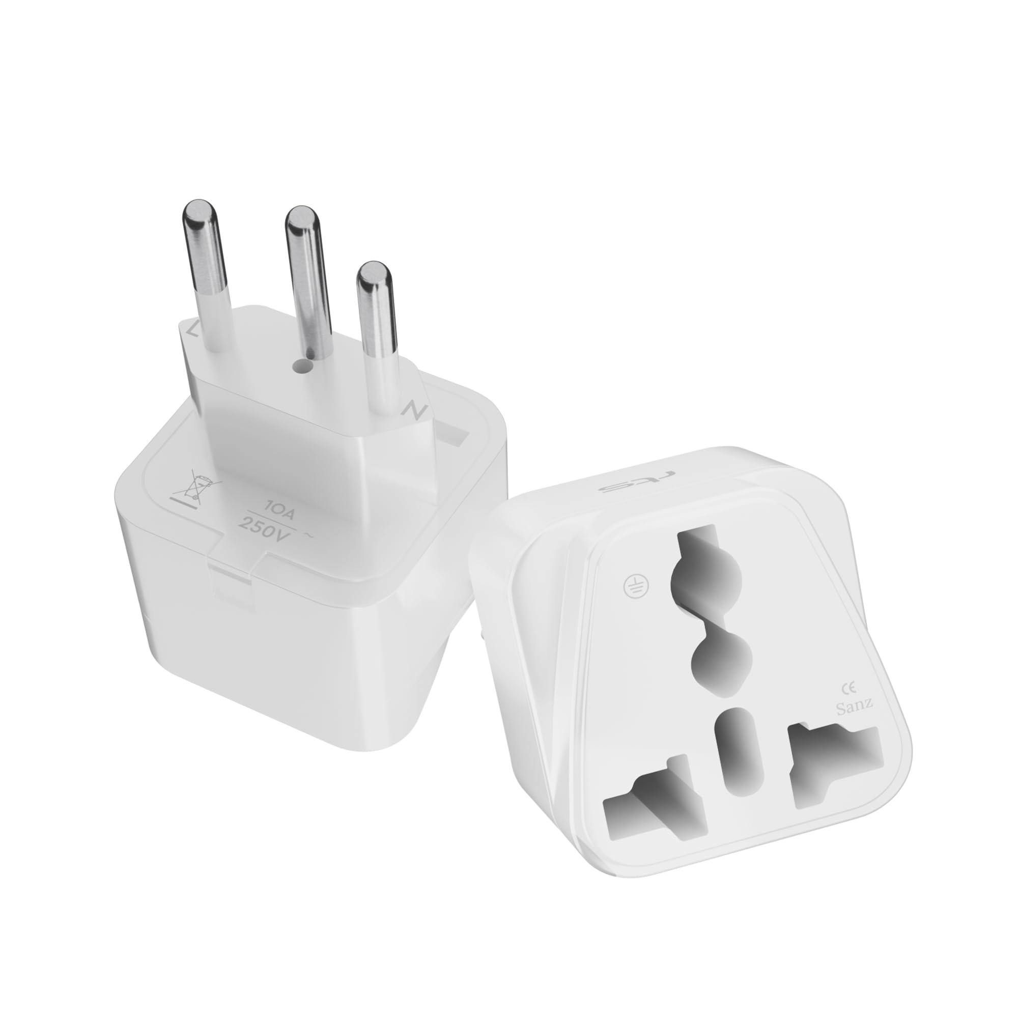 Universal Travel Adapter, International Power Converter (Type J - Switzerland, 2 Pack)-image-47
