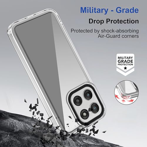 Image of Zapcase Back Case Cover for Motorola Edge 60 Stylus | Compatible for Motorola Edge 60 Stylus Back Cover | Case Cover with Camera Protection | (TPU + PC | Transparent)