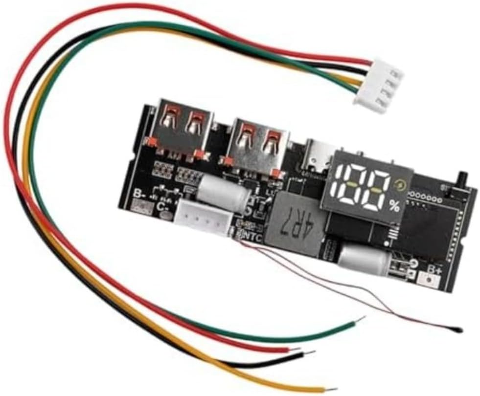Bidirectional Fast Charging Power Bank Module, Circuit Board With 65W 100W Output, QC PD VOOC Protocol Support For Mobile Devices(5S 100W)
