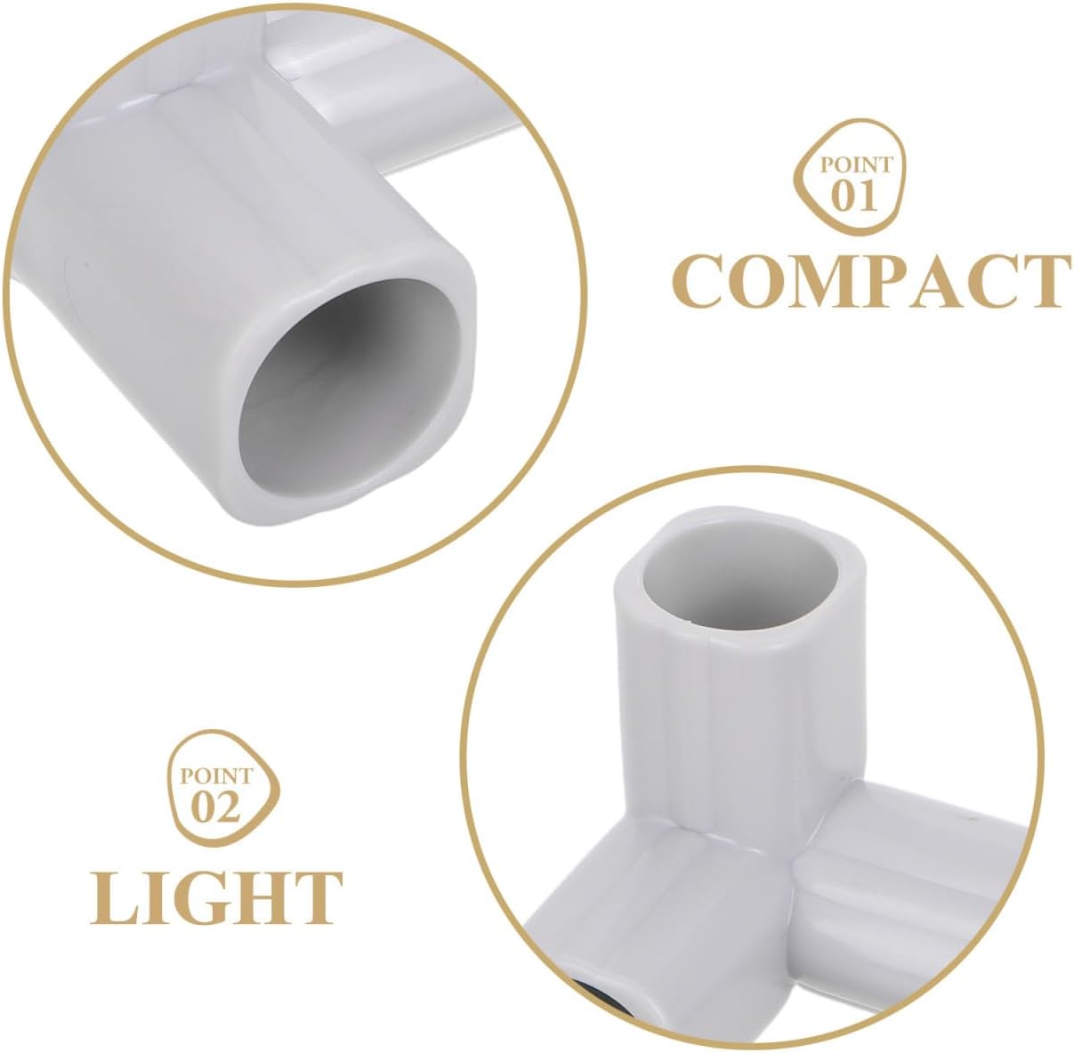 Abaodam 4PCS Baby Playpen Replacement Parts T-Shaped Joint Baby Play Pen Replacement Parts T Connector 3 Way Joints Accessories for Expandable Play Yard Yard Tent Accessories