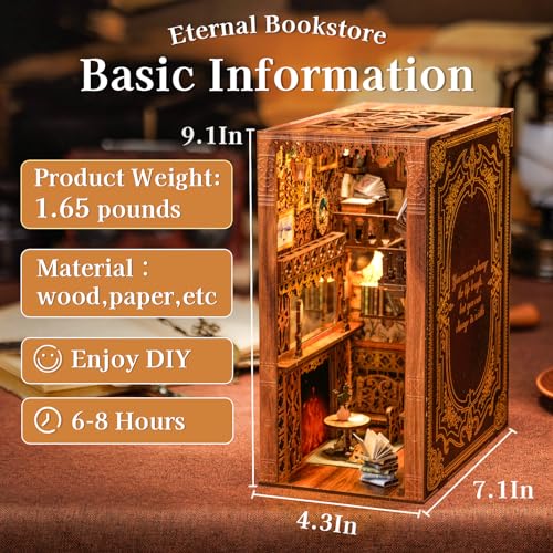 Cutefun Eternal Bookstore Book Nook Kit thumbnail 2