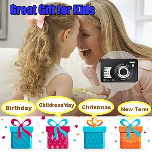 Digital Camera,30MP Compact Camera,2.7 inch Pocket Camera,Rechargeable Small Digital Camera for Kids,Students,School,Children,Photography with 8X Digital Zoom(32GB SD Card Included,1 Battery) - Thumbnail 7
