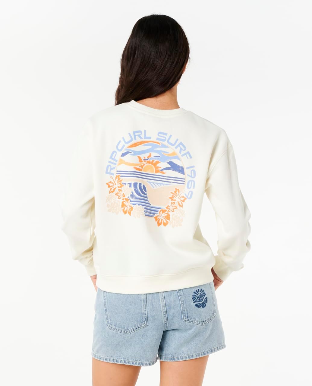 Rip Curl Womens Long Sleeve, Relaxed Fit Crewneck Casual Pullover Crew Sweatshirt - Image 2