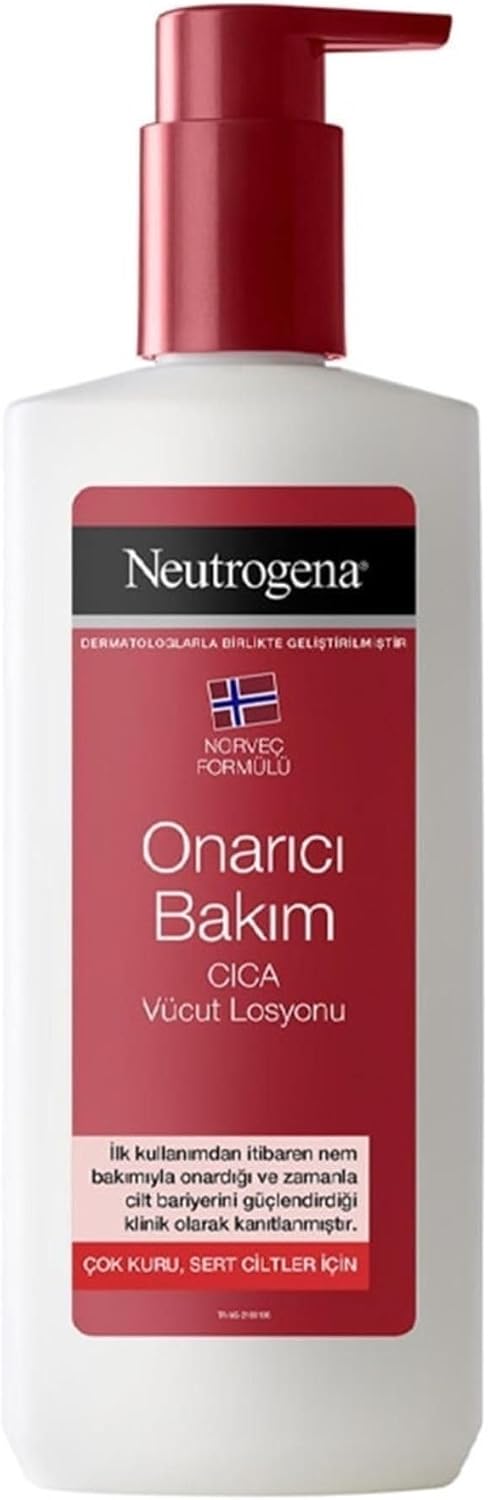 Neutrogena Onarıcı Bakım Vücut Losyonu, 400 ml, Cica Vücut Losyonu