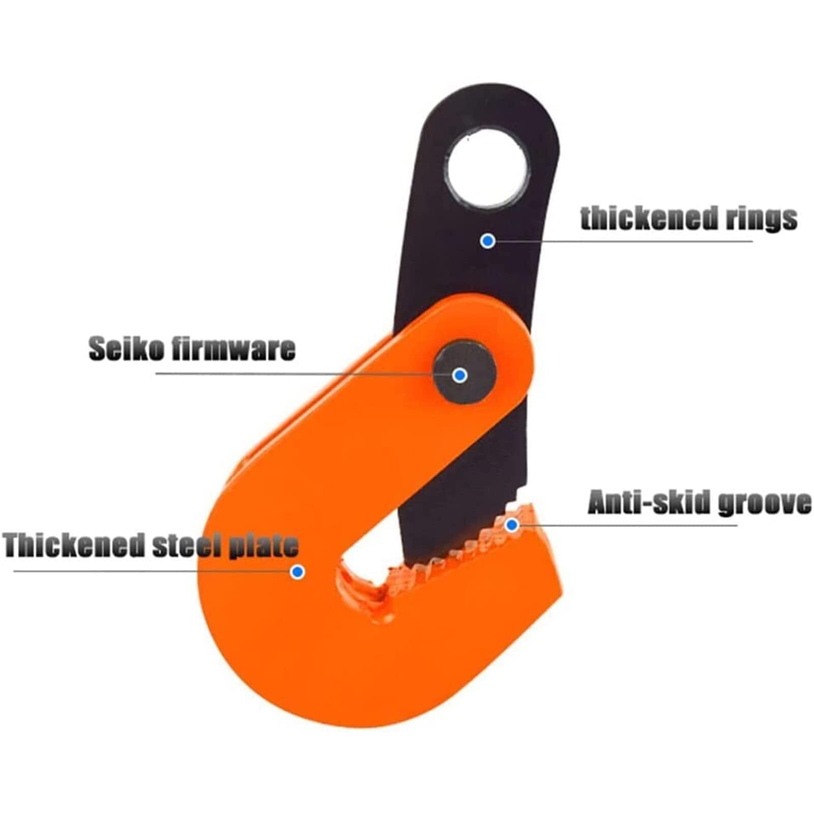 Hochleistungs-Hebevorrichtung für Stahlplatten – 5-Tonnen-Flachbett-Hebevorrichtung, geeignet für Baustellen, sicheres Hebezeug für den Materialtransport.