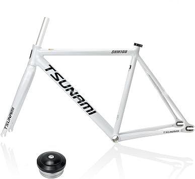 700C Fixed Gear C Brake Bike Frameset 49CM 52CM 55CM 58CM Aluminum Alloy Racing Track Single Speed Bike Frame Quick Release F100/R120mm