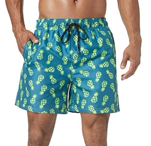 Flytop Mens Swim Trunks with Mesh Lining Quick Dry Swimwear Beach Board Shorts Swimming Trunks for Men with Zipper Pockets2