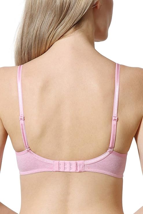 Image of Van Heusen Women's Cotton T-Shirt Bra|16 Hour Comfort|Everyday Bra|Breathable Perforated Cups|Anti Bacterial Tech|Sweat Absorbent|Padded|Wireless|Coverage|No Slip Soft Straps|Detachable Straps