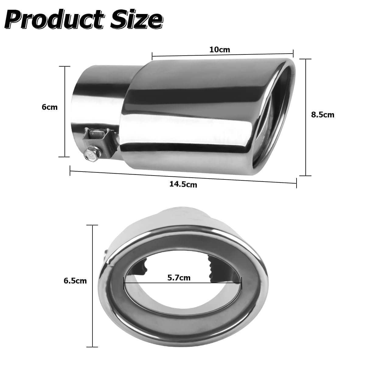 pour BMW 3 Series 320d E90 320i E90 325i E90 330d E90 330xd E90 Embout d'Échappement, Sortie d'Échappement en Acier Inoxydable, Canule de Silencieux Arrière, Accessoire de Tuning