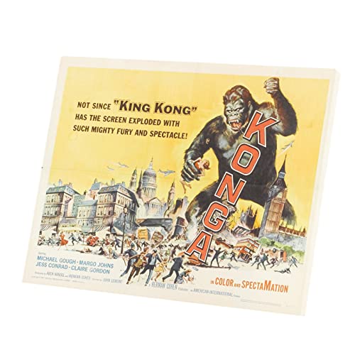 Tableau affiche anglaise du film Konga poster rétro vintage en toile imprimée de 76x60 cm