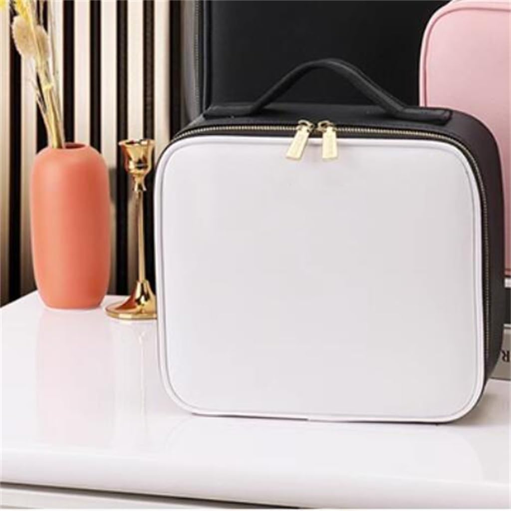 Makeup bag for women, portable, large capacity, cute tool storage box, travel image 3
