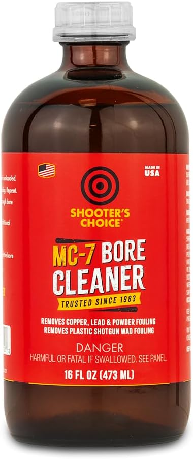 Shooter's Choice Mc#7 Bore Cleaner & Conditioner Glass Bottle, 16oz, Multicolor