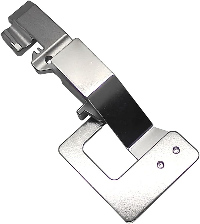 DREAMSTITCH TB114 Shirring Presser Foot, a silver-colored metal attachment for serger machines.