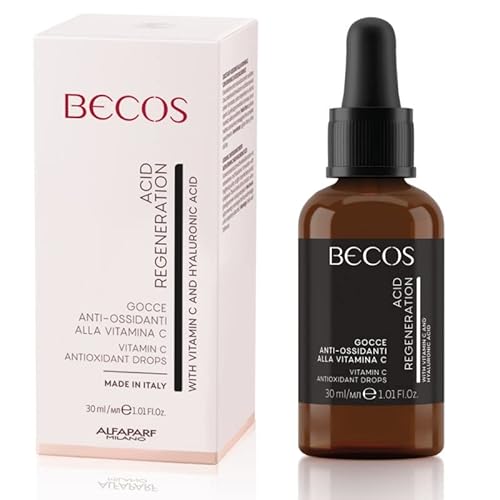 Becos Acid Regeneration - Anti Oxidant Face Vitamin C Drops 30 ml - anti-oxidant action, regenerates and renews intensely the tissue, preventing and counteracting the appearance of blemishes