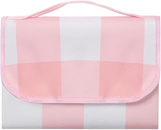 Gcroet Portable Picnic Blanket, Large Waterproof Beach Blanket, Beach Blanket Beach Mat, Outdoor Multipurpose Rug,Pink Plaid Picnic Blanket Large Outdoor Beach Mat 200 X 150 Waterproof Camping Rug