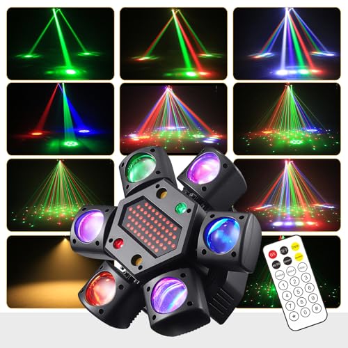 Littleboyny Moving Head Discolicht Partylicht, DMX...