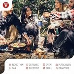 Victoria 12-Inch Cast Iron Skillet, Pre-Seasoned Cast-Iron Frying Pan with Long Handle, Made in Colombia - Image 3