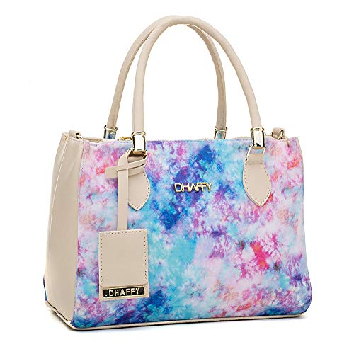 Bolsa Feminina Tie Dye Dhaffy, Alça de Mão e Transversal