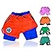 CROWN for Kings. by Kings LMTD Supply Anime Shorts - Breathable Stretch Compression Gym Short with Pockets and Towel Holder (L-OrangeDzb)