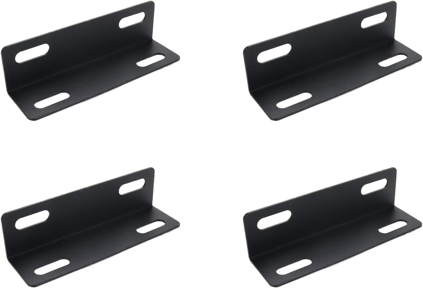 4Pcs Adjustable 90 Degree L Shape Bracket Corner Connector Right Angle Brackets L Slotted Support Shelf Bracket, 1.97"x1.97"x1.5"