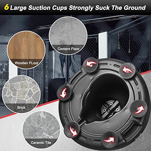Veocore Boxing Bar With Punching Bag, Boxing Spinning Bar Boxing Speed Trainer, Height Adjustable Boxing Bar With Punching Bag And Reflex Bar, Boxing Training Equipment For Teens Adults, Black #TOP4