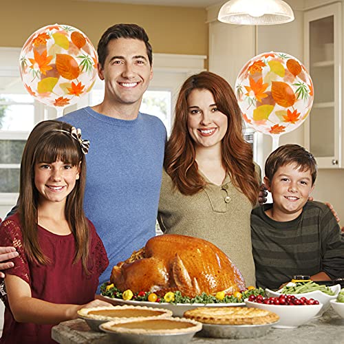 Thanksgiving Fall Maple Leaf Balloons Orange 4D Autumn 22 Inch Foil Balloon #TOP4