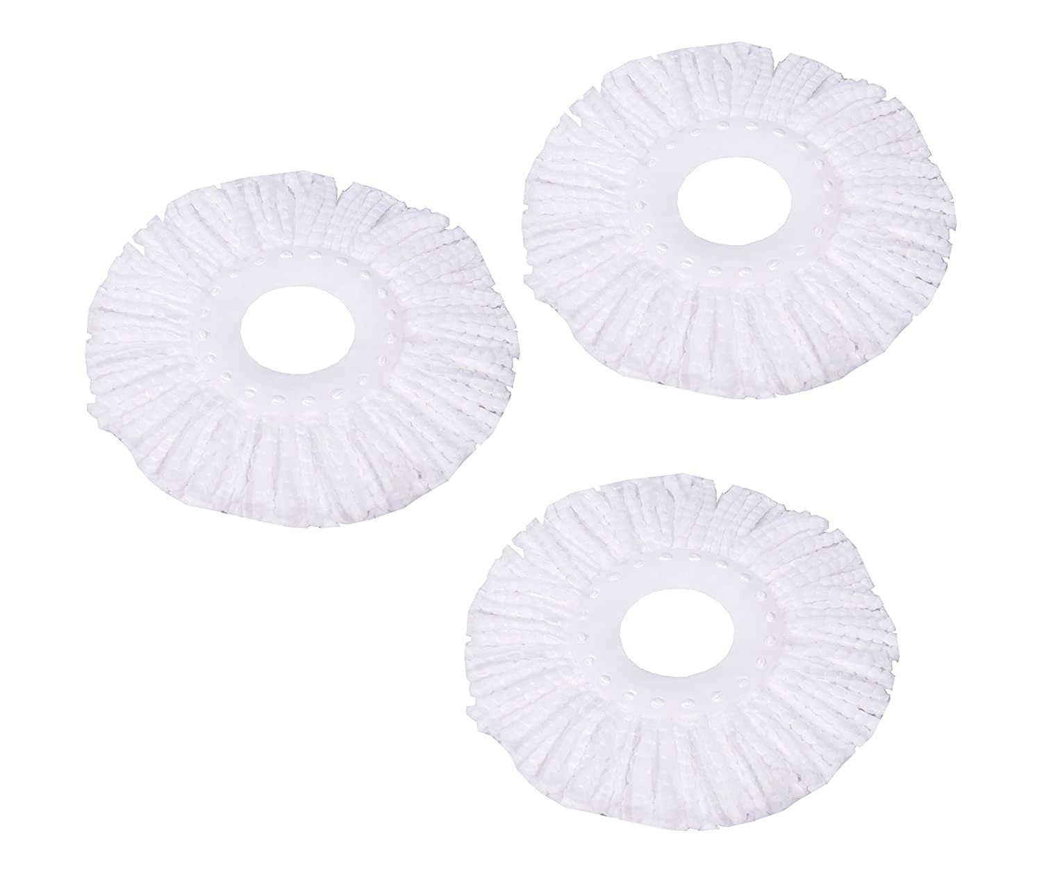 HIC Spin Mop Microfiber Refill, Floor Mop Head Replacement (White) - Pack of 3-picture-21