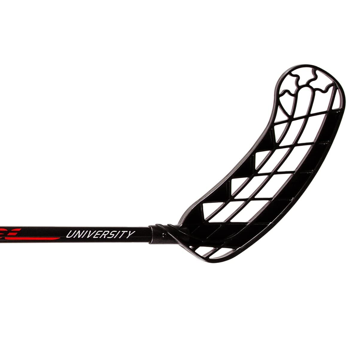 EXEL Floorball Hockey Stick University Black - Perfect for Indoor Use (75 cm, Left)
