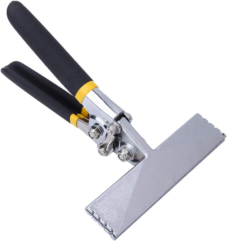 6 Inch Hand Seamer Straight Jaw Sheet Metal Bender Tools Sheet Metal Seamer Hand Bending Tool 1.4in Jaw Side Width Bender Hand Tool for Bending and Flattening
