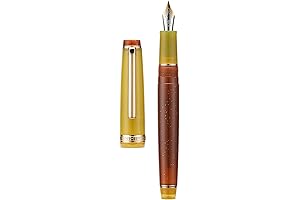 JINHAO 95 Acrylic Fountain Pen, Iridium Medium Nib Fountain Pen with Ink...