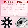 2 PCS Flexible Steering Coupler Replacement 56315-2K000FFF, Nylon Pad Plastic Rubber Wheel, Automotive Power Steering Coupler Steering Column, Compatible with Hyundai and Kia