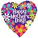 Produktbild amscan 21 C-cb Happy Mothers Day leuchtende Blumen Ballon