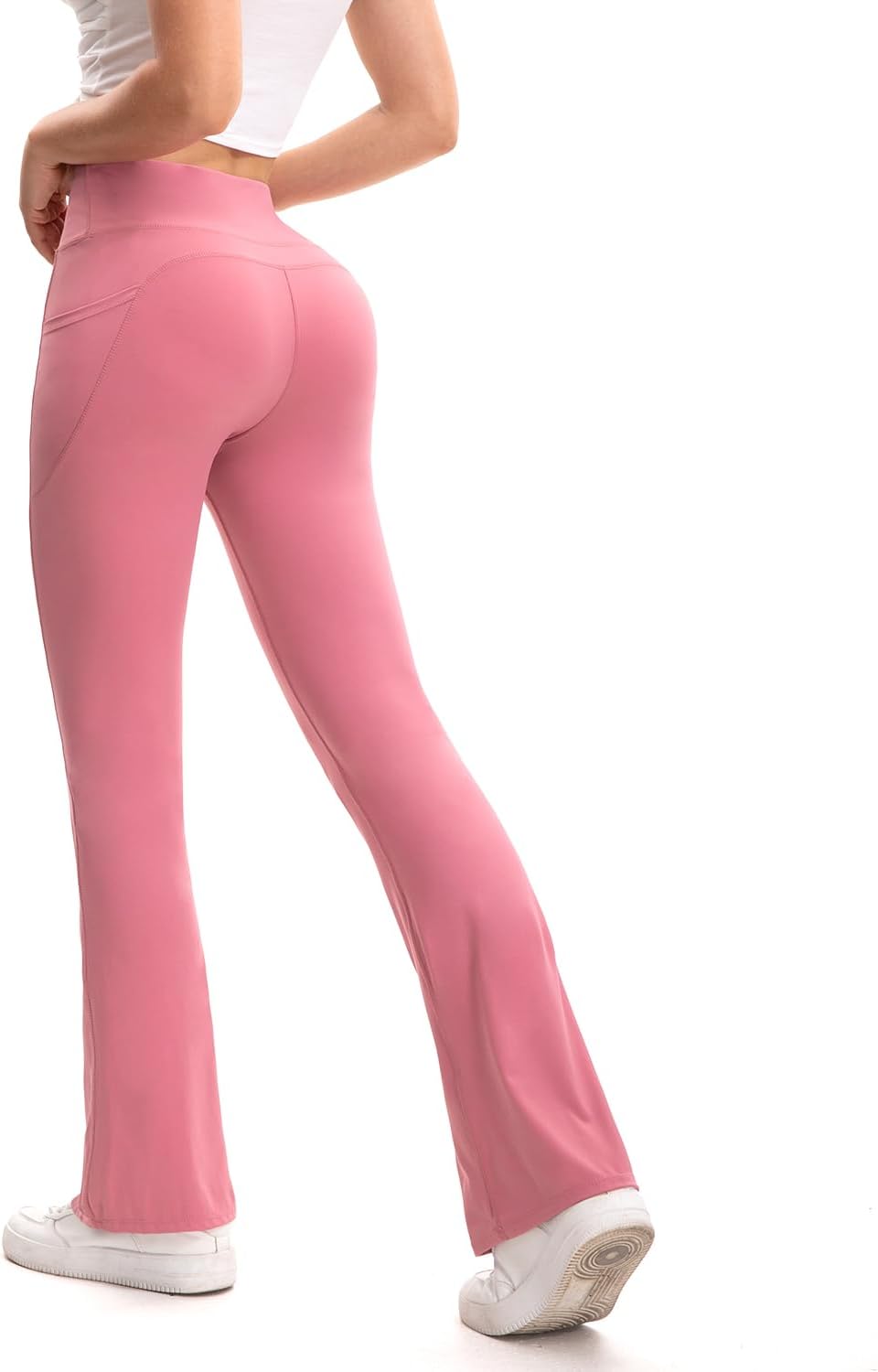 3 Packs Women's Flare Leggings with Pockets - Image 2