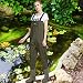 ENJOHOS Monos con Botas Gruesas/Muslos High Crosswater Fishing Waders 100% PVC Impermeable...