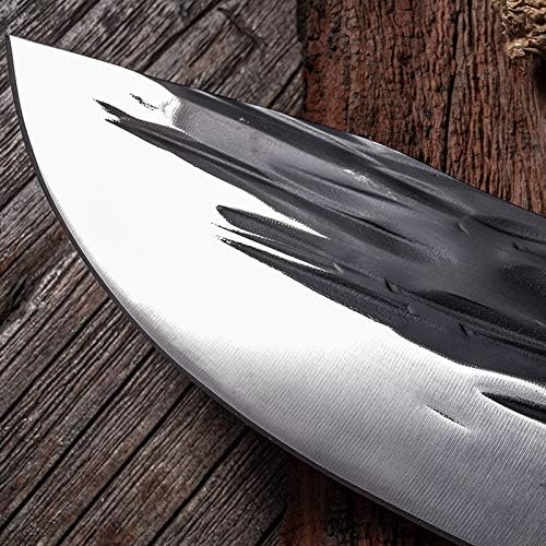 Meat Cleaver, Forged Chopping Knife Chinese Traditional Handmade Cleaver 5Cr15MoV Stainless Steel Kitchen Knives Meat Vegetable Cutlery