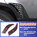 Rear Wheel Arch ABS Black Body Anti-Scratch Protection Cover Trim Kit Compatible with 2020-2025 Land Rover Defender 110 130 Decoration Armor Sticker Trim Exterior Accessories