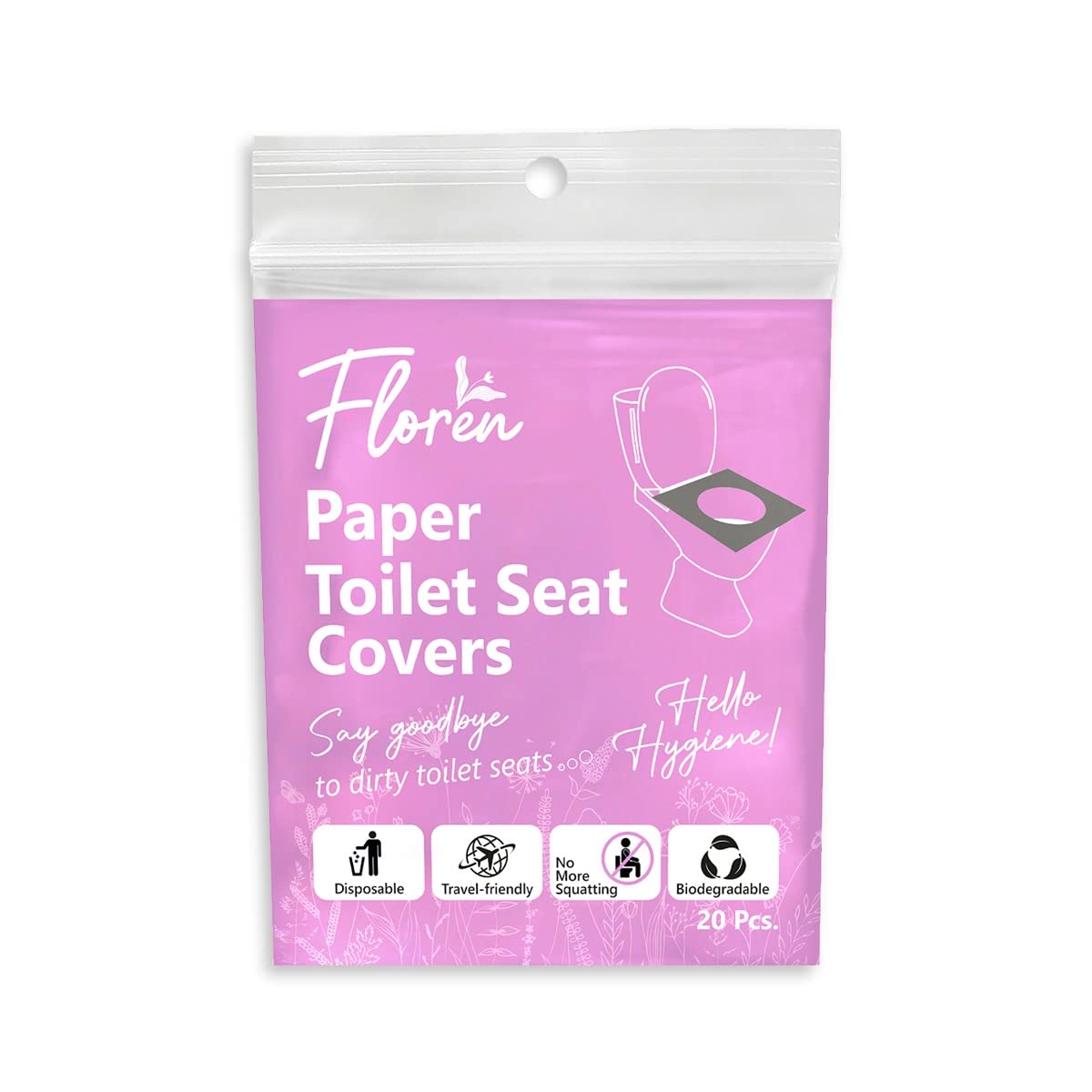 See full amazon price history chart for Floren Disposable Toilet Seat Covers | Pee Essential | 20 Sheets | Leak Free | Waterproof | Disposable | Travel Friendly | Biodegradable| Clean Sanitary Experience Floren Disposable Toilet Seat Covers | Pee Essential | 20 Sheets | Leak Free | Waterproof | Disposable | Travel Friendly | Biodegradable| Clean Sanitary Experience (B0B1V269PH) Amazon Price History, Amazon Price Tracker