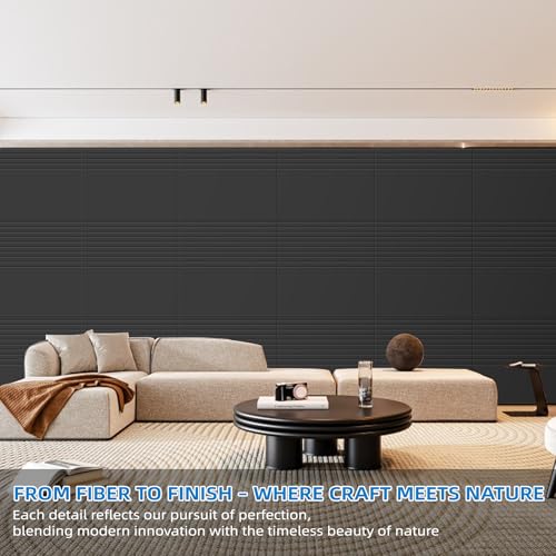 CIUIUTIC Acoustical Wall Panels, 6 Pack 20x20 Acoustic Wall Panels, Decorative Acoustic Panels, Sound Absorbing Wall Art for Interior Wall Decor, Arcadian Vortex — view 3